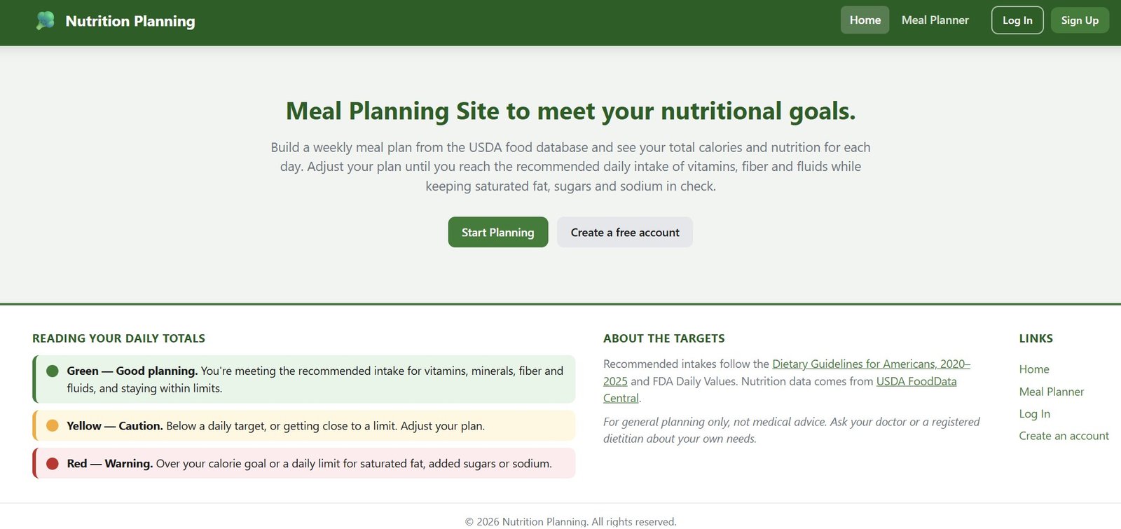 Food Planning
                