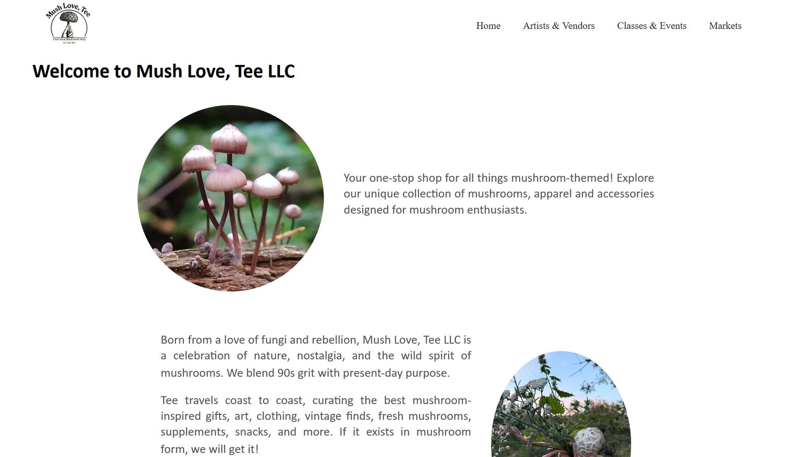 Mushroom Love, Tee- Retail